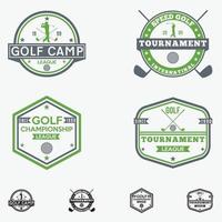 golfclub logo badges vector sjablonen ontwerpset