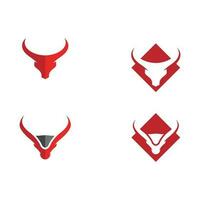 taurus logo sjabloon vector pictogram illustratie ontwerp