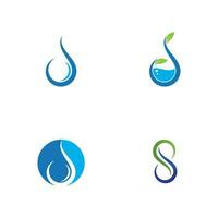 waterdruppel logo sjabloon vector