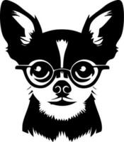 chihuahua - minimalistische en vlak logo - vector illustratie