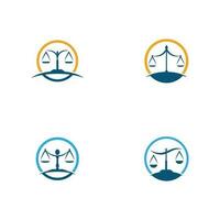 justitie wet logo sjabloon vector