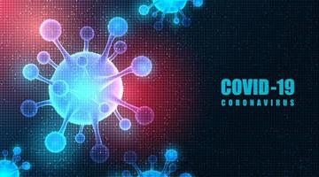 vector hologram coronavirus 2019 ncov achtergrond