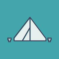 tent vector pictogram