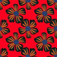 abstract bloemen naadloos patroon in gemakkelijk stijl. kamille bloem eindeloos achtergrond. vector