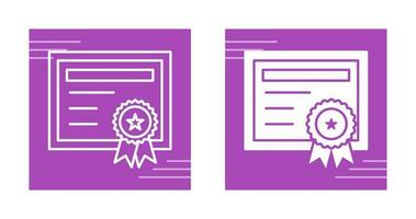 certificaat vector pictogram