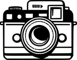 camera - minimalistische en vlak logo - vector illustratie