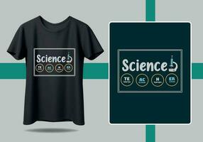 wetenschap t overhemd leraar vector