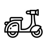 motorfiets lijn stijl icoon, vector icoon kan worden gebruikt voor mobiel, ui, web