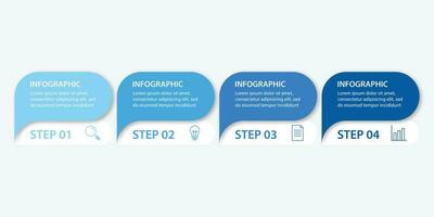 modern vector abstract stap etiket infographic elementen.can worden gebruikt voor workflow lay-out, diagram, aantal opties, pictogrammen voor 4 opties, web ontwerp.