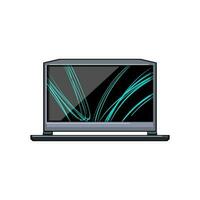 spel laptop gaming tekenfilm vector illustratie