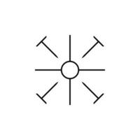 kruis van de kopten vector icoon illustratie