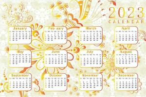 2023 kalender - kalender vector