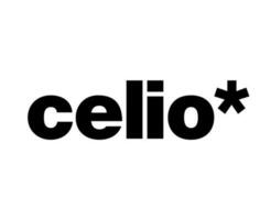 celio merk kleren symbool logo zwart ontwerp mode vector illustratie