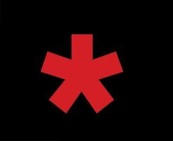 celio merk kleren logo symbool rood ontwerp mode vector illustratie met zwart achtergrond