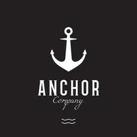 nautisch, marinier anker en touw logotype ontwerp. logo voor merk, maritiem, bedrijf en bedrijf. vector