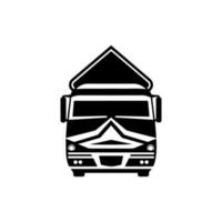 vervoer busje logo ontwerp vangt de geest van beweging en voortgang, perfect voor logistiek en transportgerelateerd merken. vector