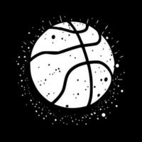 basketbal - minimalistische en vlak logo - vector illustratie