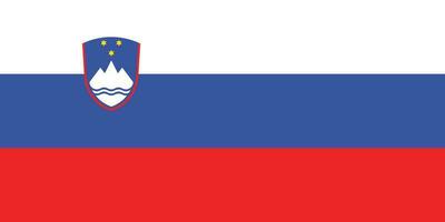 vlag van slovenië.nationaal vlag van Slovenië vector