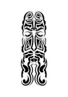 masker in traditioneel tribal stijl. tatoeëren patronen. geïsoleerd. vetcor. vector