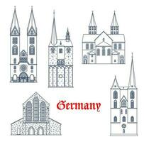 Duitsland architectuur, Quedlinburg en halberstadt vector
