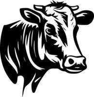 koeienhuid - minimalistische en vlak logo - vector illustratie