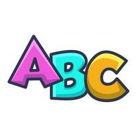 vrij vector schattig alfabet abc, gereedschap voor elke dag leven