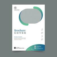 zakelijke brochureomslag jaarverslagomslag, boekomslag of flyerontwerp. presentatie van de folder. catalogus met abstracte geometrische achtergrond. moderne publicatie poster tijdschrift, lay-out, sjabloon, vector