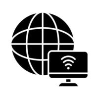 wereldwijde wifi-pictogram vector