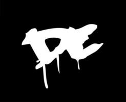 dc logo merk wit symbool ontwerp luxe kleren mode vector illustratie met zwart achtergrond