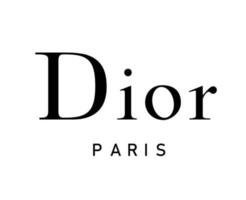 dior Parijs merk logo zwart ontwerp symbool luxe kleren mode vector illustratie