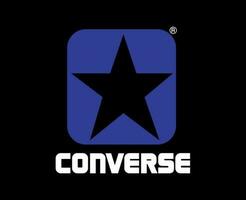 converseren merk logo ontwerp schoenen symbool vector illustratie met zwart achtergrond