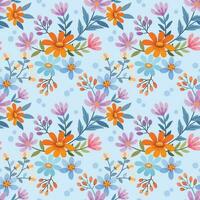 kleurrijk bloemen ontwerp in naadloos patroon. vector