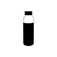 660ml glas drinken fles schroef deksel en kleur siliconen mouw, vector