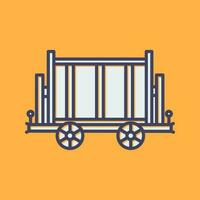 trolley vector pictogram vector