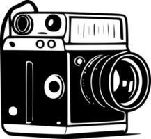 camera - minimalistische en vlak logo - vector illustratie