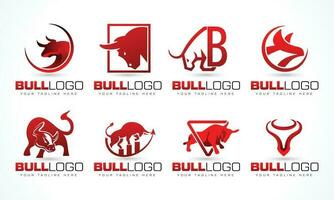 stier logo ontwerp pak vector