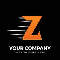 z brief logo ontwerp vector