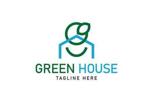 groen huis brief g logo. vector illustratie, icoon, logo ontwerp. gemakkelijk ontwerp bewerkbare