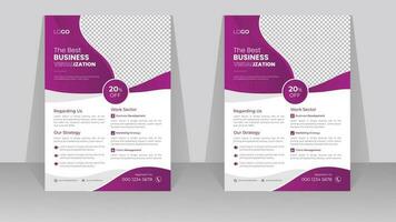modern zakelijke bedrijf folder of brochure ontwerp sjabloon vector