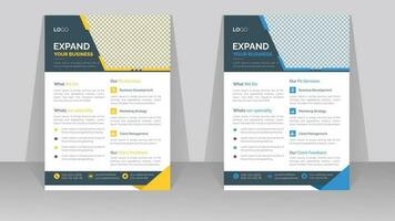 modern zakelijke bedrijf folder of brochure of poster ontwerp sjabloon vector