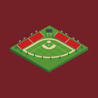 Baseball Stadium Isometrische Vector