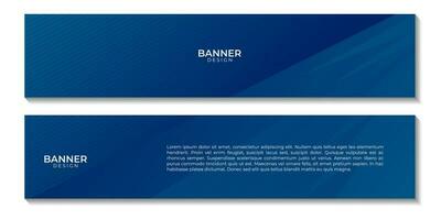 banners reeks abstract donker blauw meetkundig achtergrond met lijnen vector