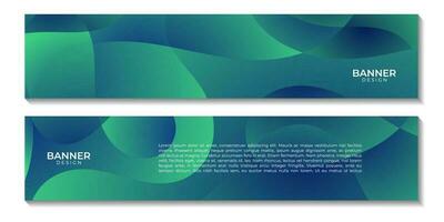 abstract vector donker groen helling biologisch banners achtergrond voor bedrijf