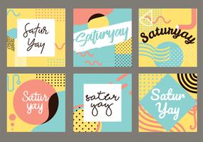 saturay belettering vector pack
