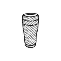 water warmte fles lijn kunst illustratie ontwerp vector