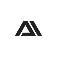 brief een ai dak abstract logo ontwerp vector
