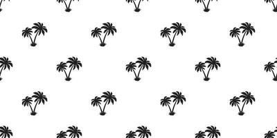 palm boom kokosnoot naadloos patroon vector eiland geïsoleerd behang tegel achtergrond