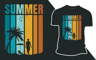 retro zomer surfing t overhemd vector ontwerp