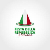 festa della repubblica Italiaans, 2 giungno, Italië republiek dag 2 juni, Italië nationaal vlag. viering achtergrond vector