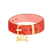 hond halsband. vector tekenfilm illustratie.